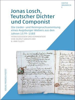 cover image of Jonas Losch, Teutscher Dichter und Componist
